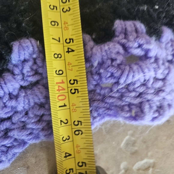 Square Purple and Yellow Afgan 56x56 - Picture 5 of 5